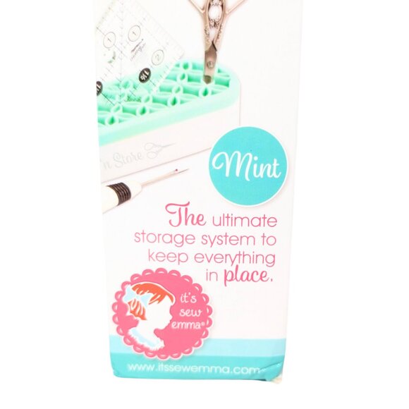 Stash 'n Store NIB It's Sew Emma Mint Silicone Desk Office Storage Container - Picture 2 of 7